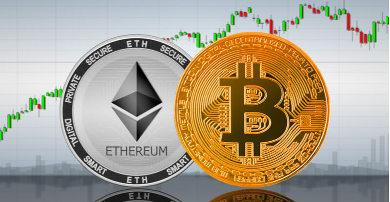 Bitcoin and Ethereum prices recovering after a week-long drop