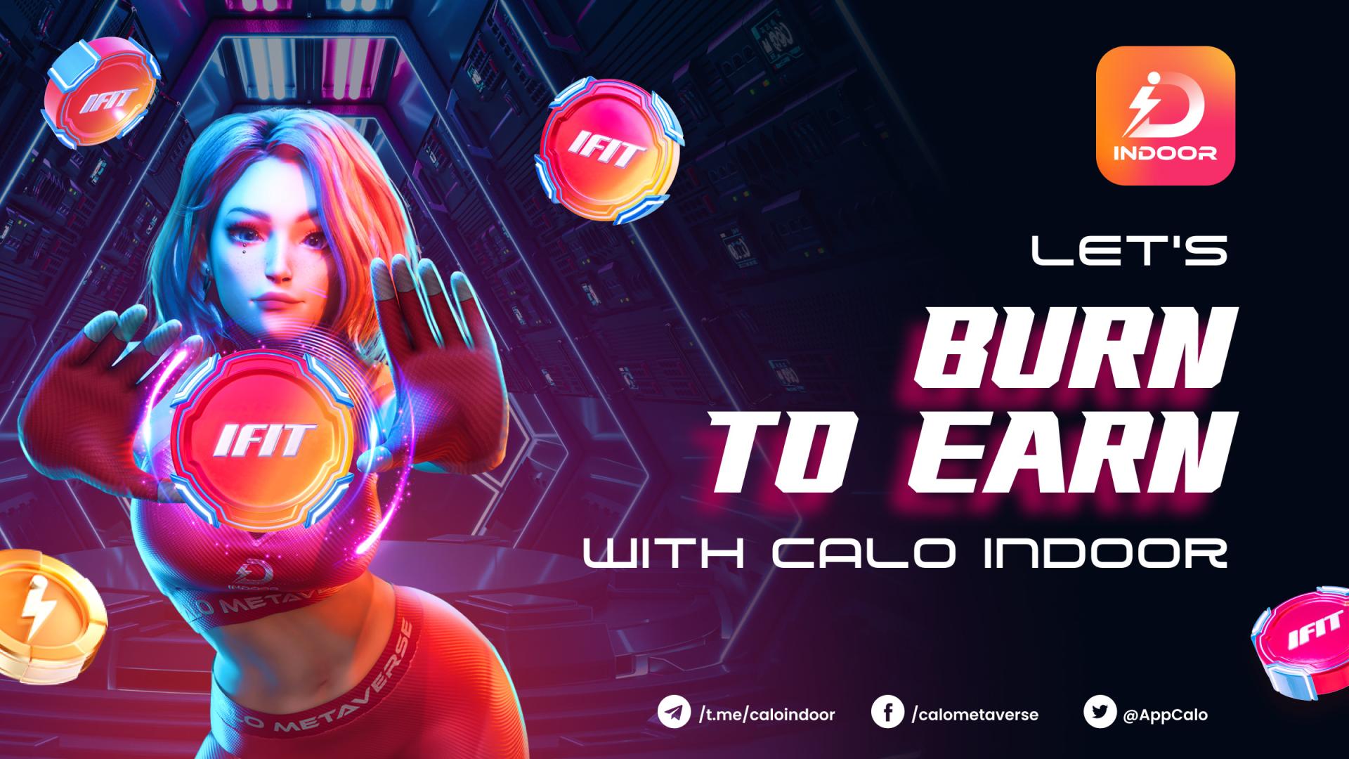  calo gamefi project indoor burn-to-earn launch second 
