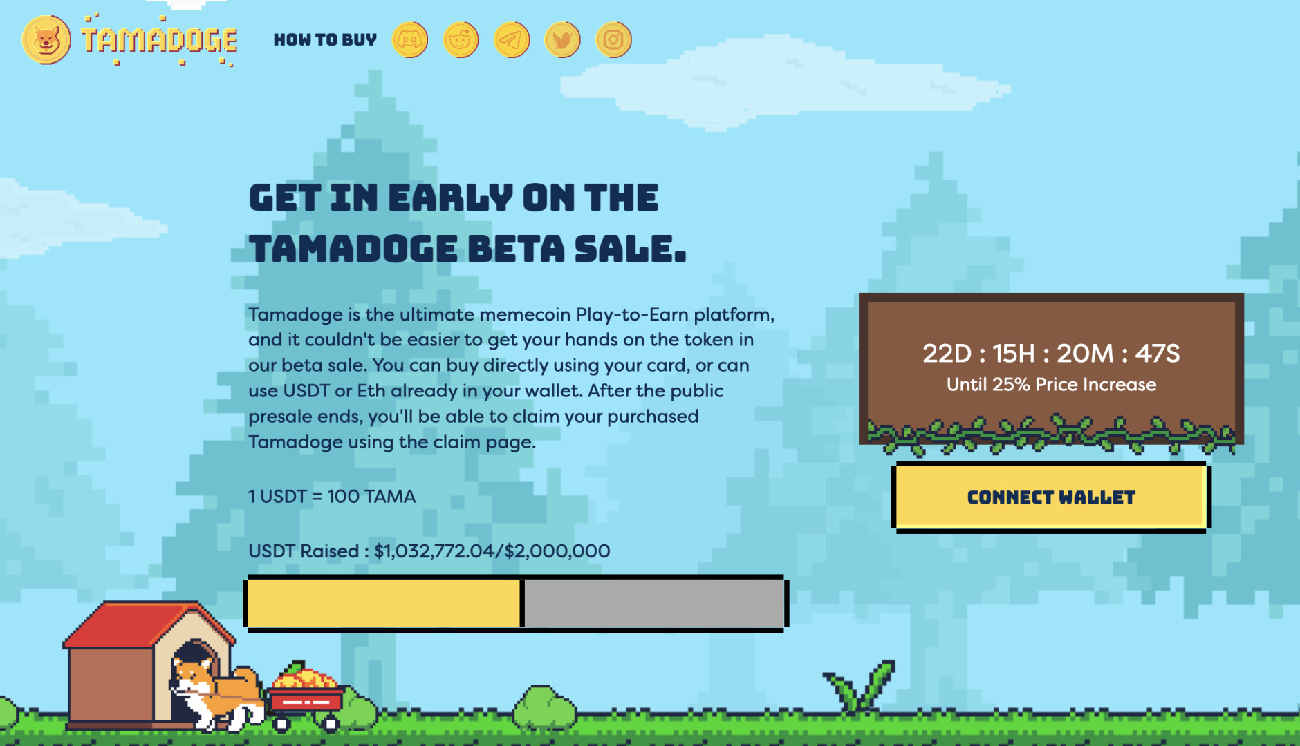  metaverse tamadoge beta through sale midway raises 