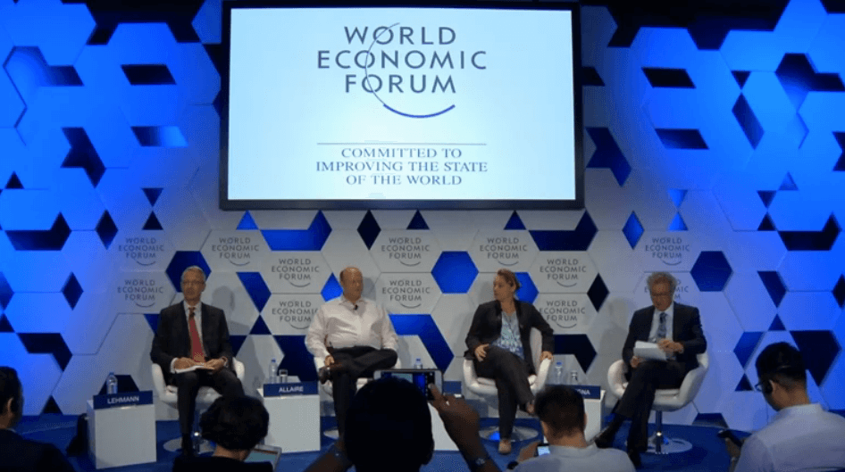 Blockchain panel WEF annual meeting China 2016