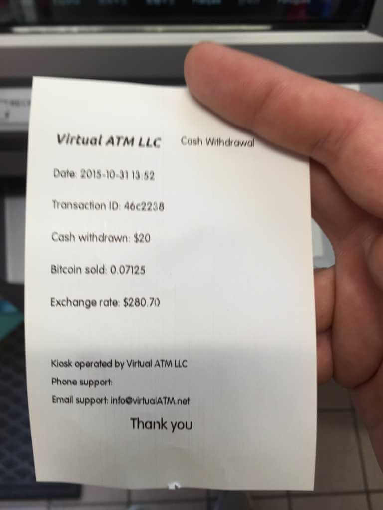 about bitcoin atm receipt