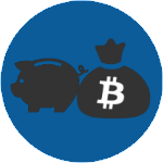 Bitcoin Bank Account Icon