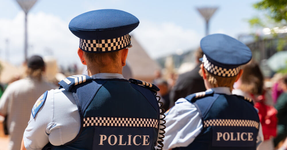 NZ police on patrol