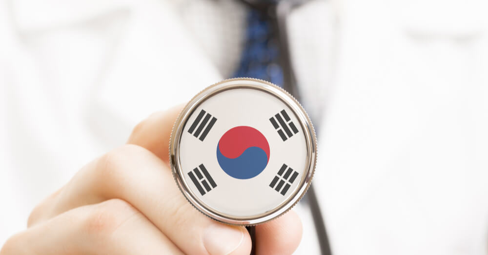 South Korean flag on stethoscope