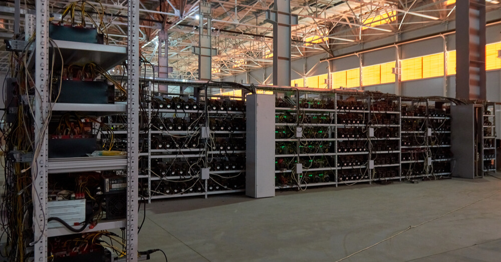 A bitcoin mining farm