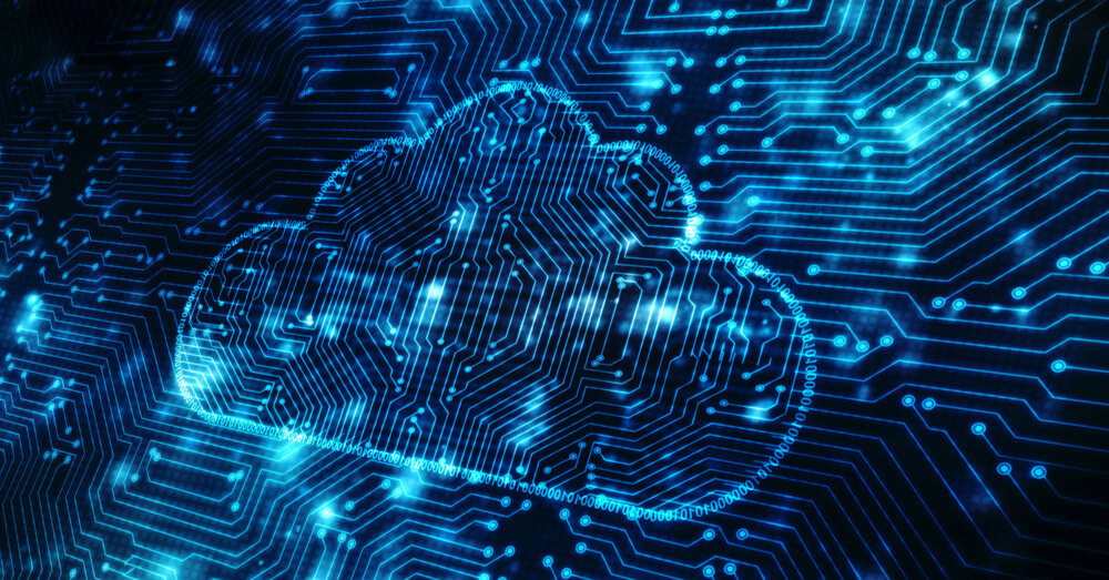 Image of a cloud formed from circuits