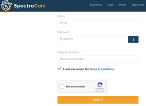 comprare Bitcoin su Spectrocoin