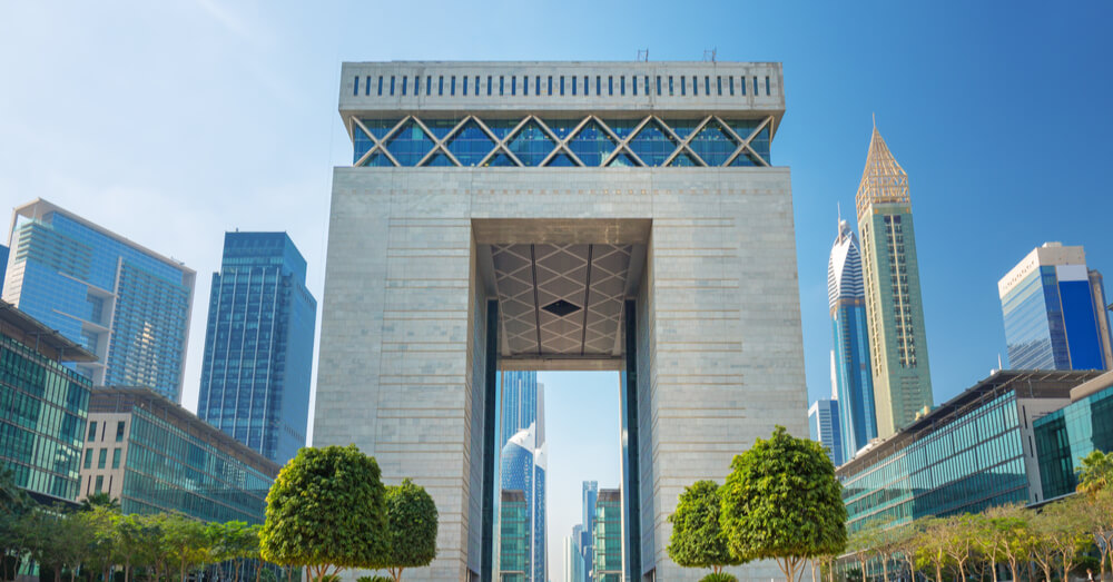 An image of the Dubai International Financial Centre