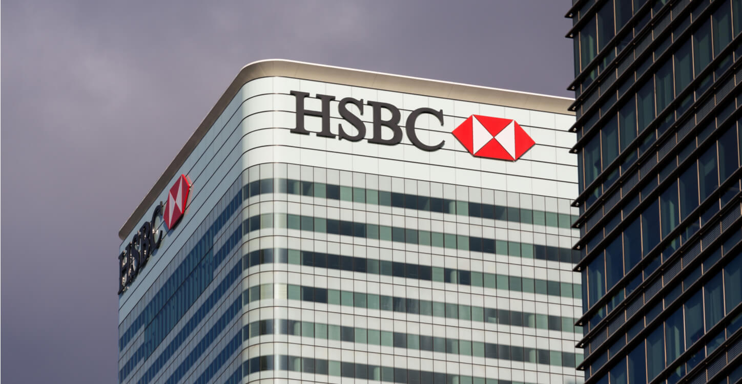 An image of the HSBC bank building in London