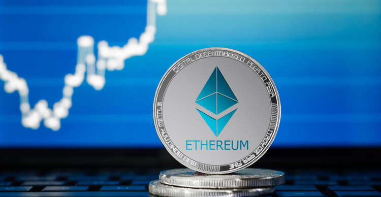 Image of an Ethereum coin