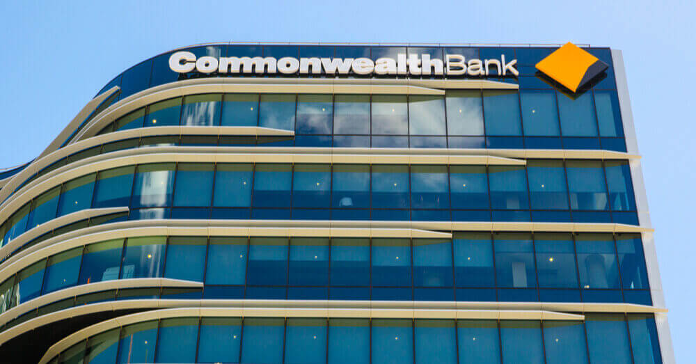 Het Darling Harbor filiaal van de Commonwealth Bank of Australia