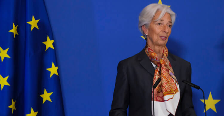 De ECB president Christine Lagarde