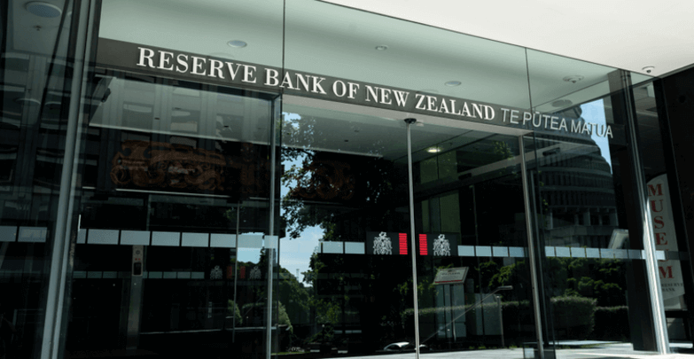 De Reserve Bank van Nieuw-Zeeland in Wellington