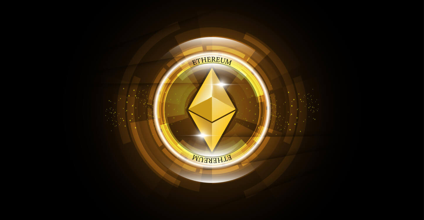 3D afbeelding van het Ethereum logo