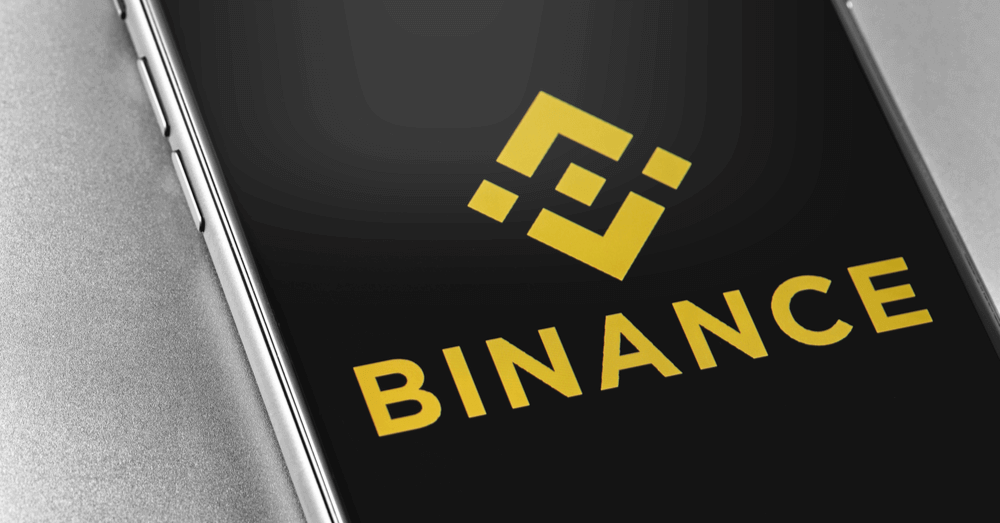 Foto van de Binance handelsplatform app