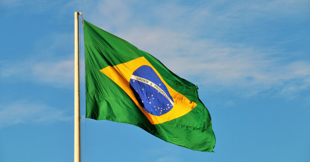 Foto van de Braziliaanse vlag