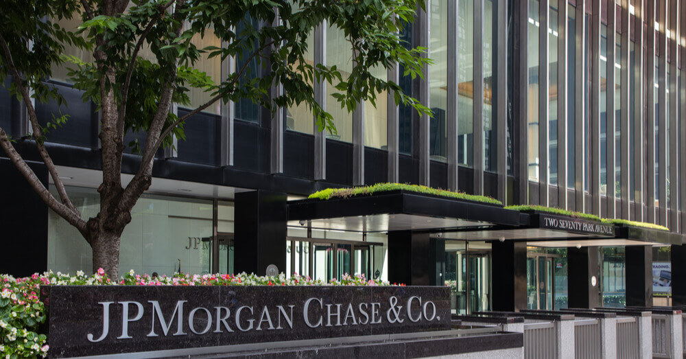 Het kantoorgebouw van JPMorgan Chase in New York City