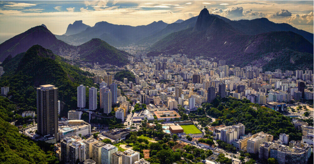 Luchtfoto van Rio de Janeiro in Brazilië