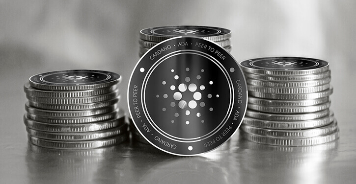 Stapel van Cardano coins