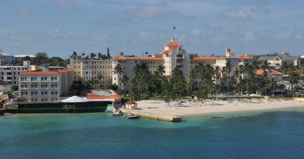 Luchtfoto van Nassau op de Bahama’s