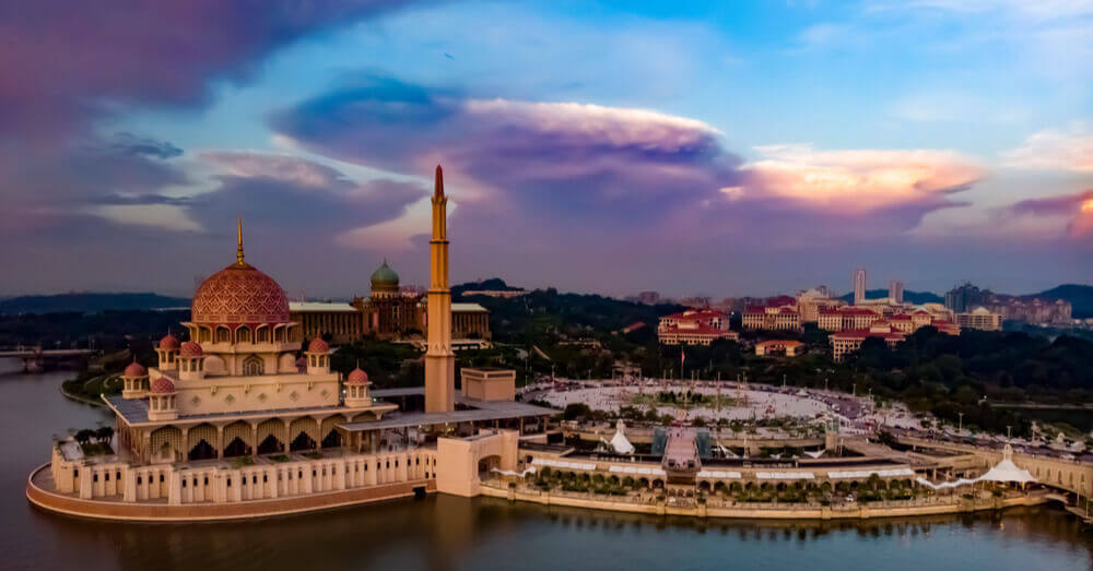 Luchtfoto van Putrajaya, Maleisië