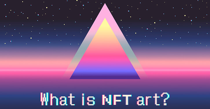 Foto van NFT concept kunst