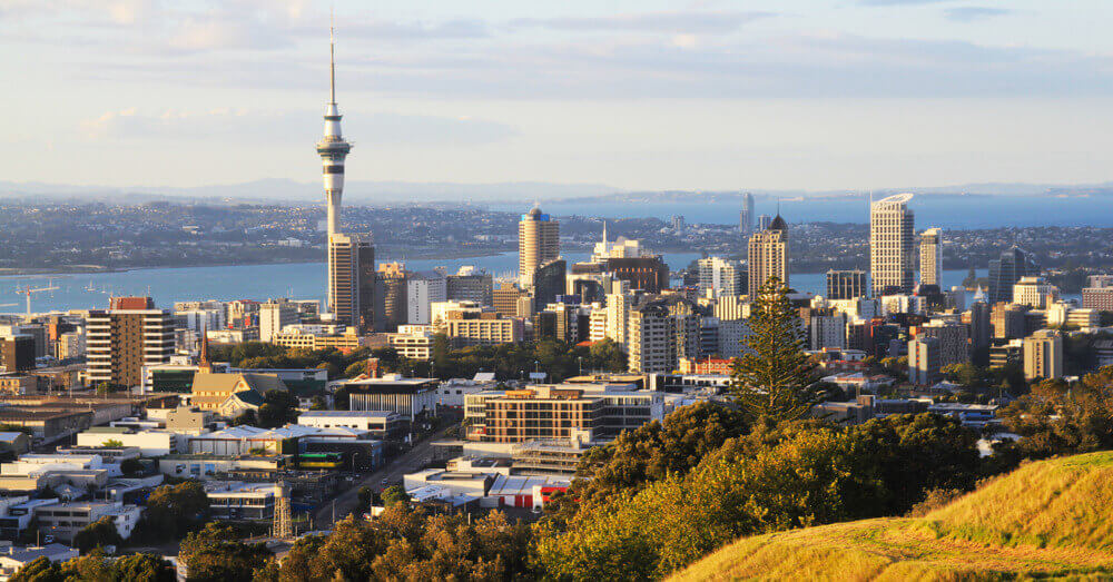 Luchtfoto van Auckland in Nieuw-Zeeland