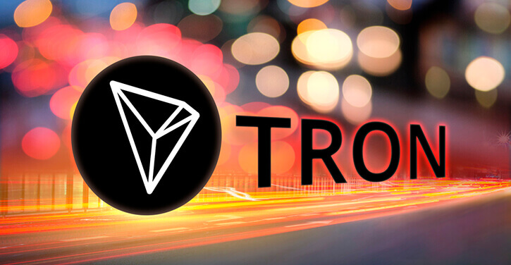 Het TRX coin logo