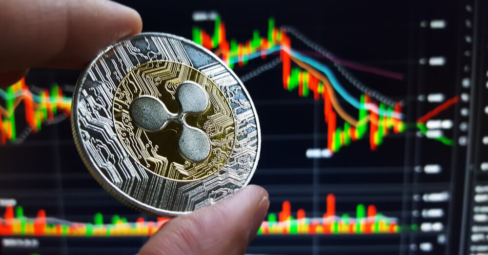 De XRP coin voor een prijsgrafiek