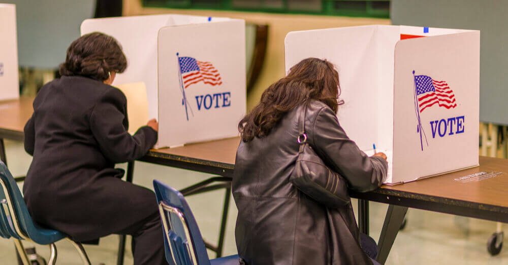 Amerikaanse vrouwen die bij de verkiezingen stemmen