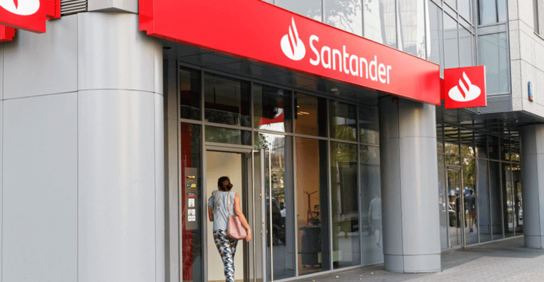 Foto van een Santander bankkantoor