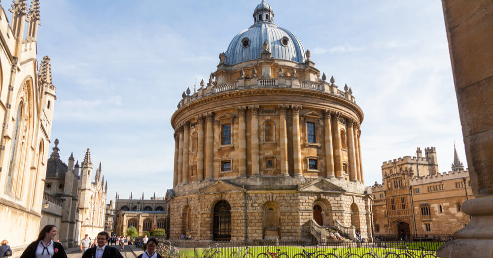 Foto van studenten in Oxford