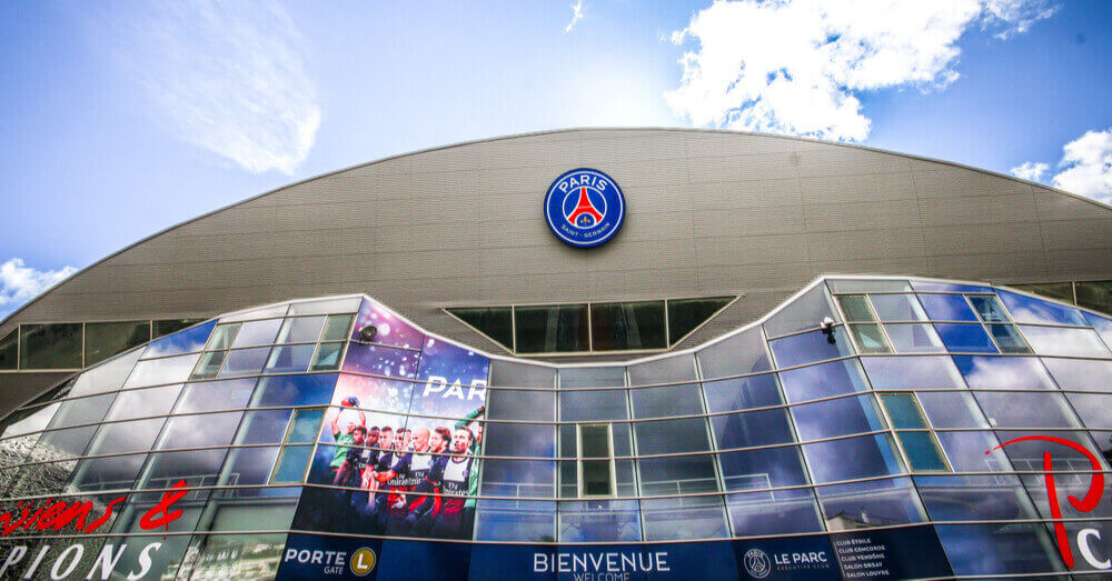 Foto van het PSG stadion in Parijs, Frankrijk