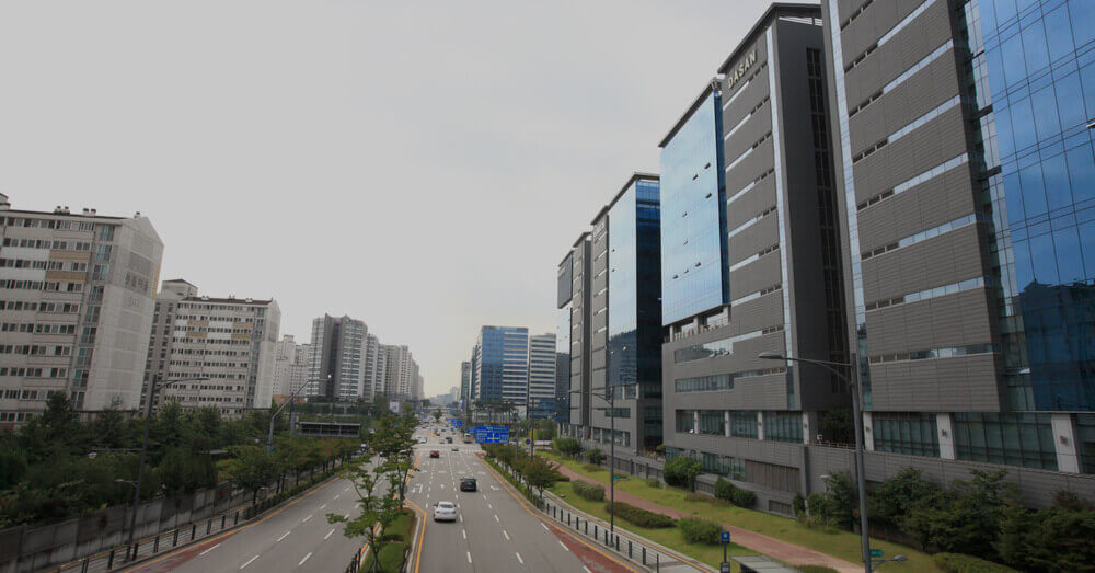 Foto van Pangyo Tech Valley in Seongnam, Zuid-Korea