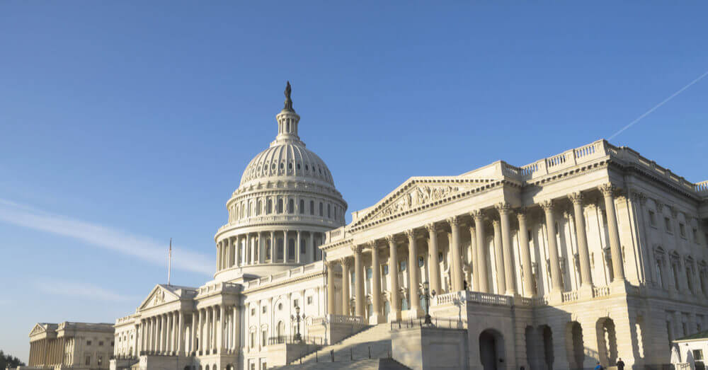 Foto van het US Capitol Building in Washington DC