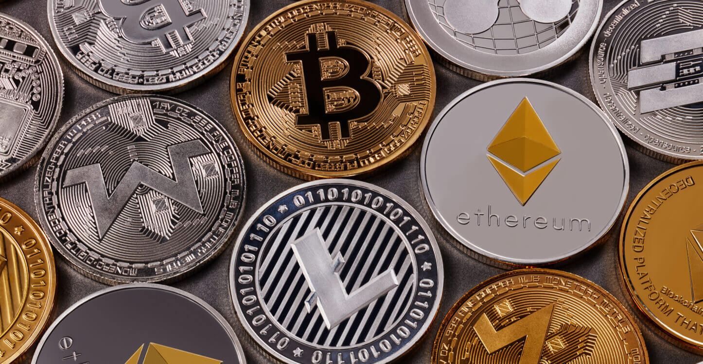 Een collectie van crypto coins