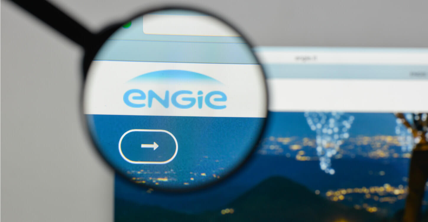 Logo d’Engie sur un ordinateur