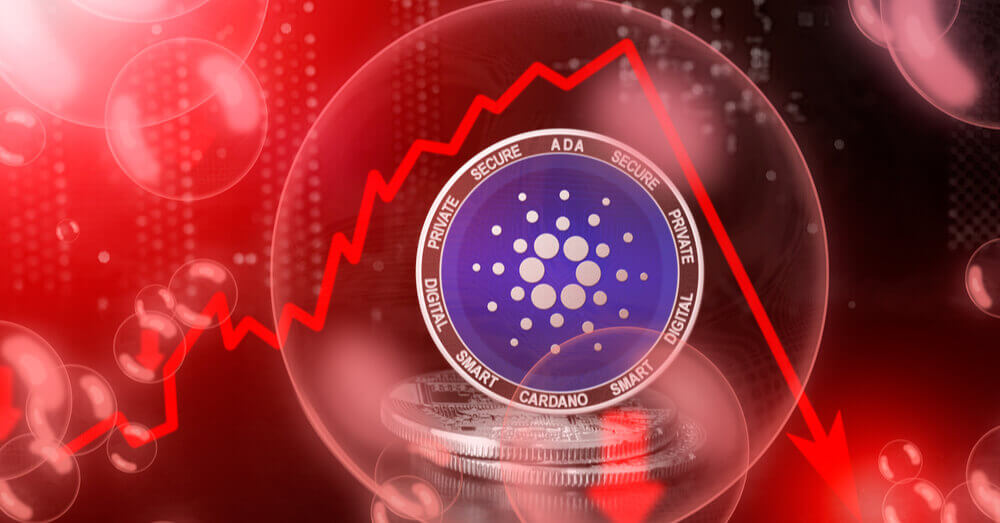 Le coin Cardano dans une bulle d'air