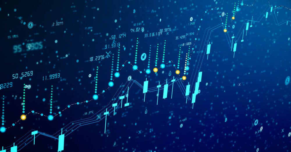 BULLS de Bitcoin et bougies de marché