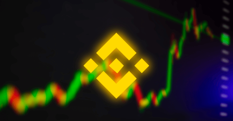 Une image du symbole Binance Coin sur un graphique de trading