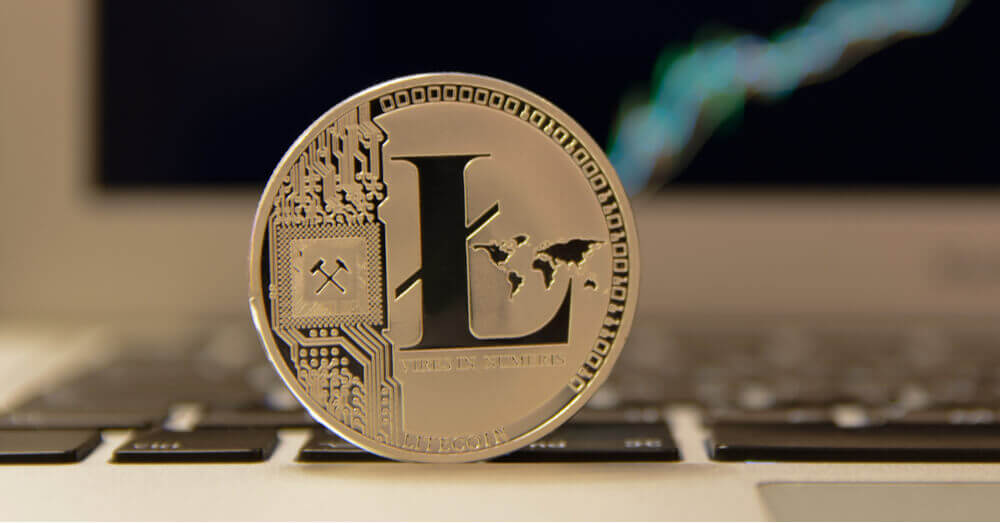 Image de Litecoin sur un ordinateur portable