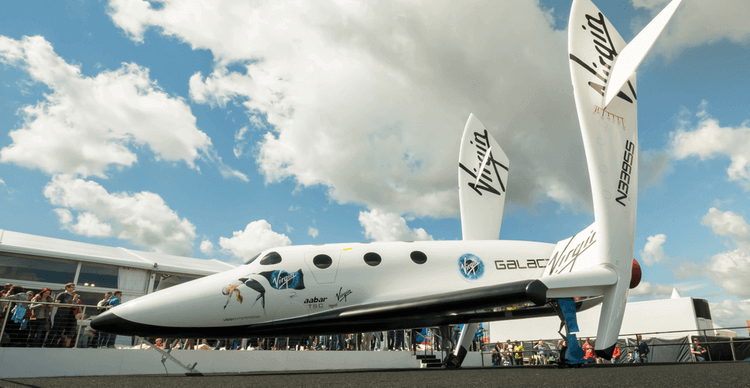 Image du vaisseau spatial de Virgin Galactic