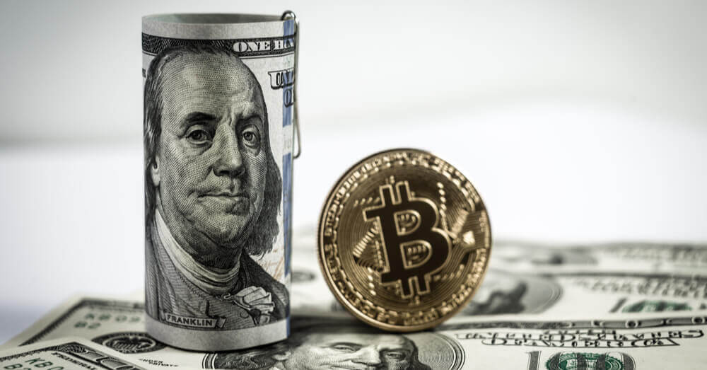 Bitcoin sur des dollars américains