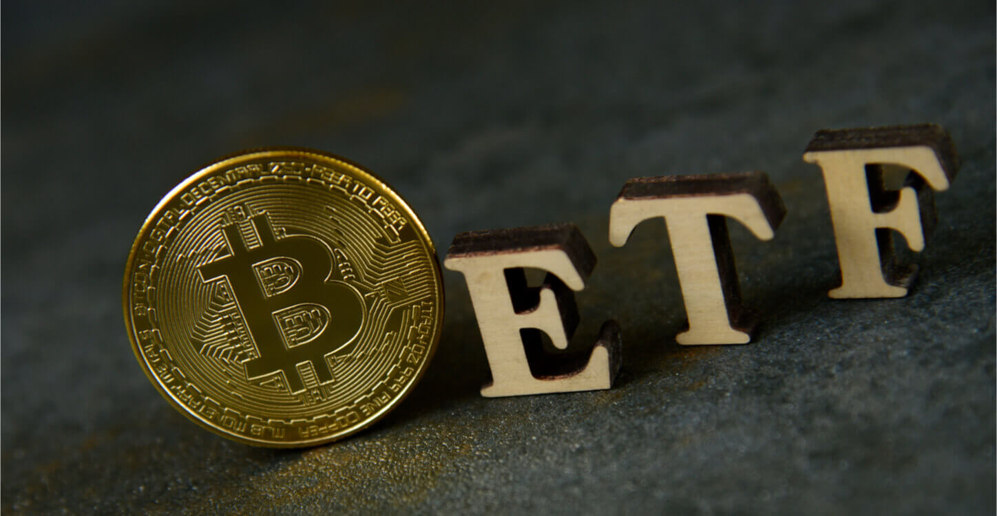 Bitcoin avec le texte ETF