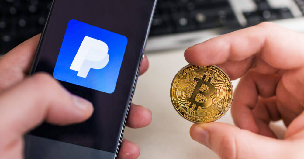 Une image de PayPal et Bitcoin. Source : Shutterstock