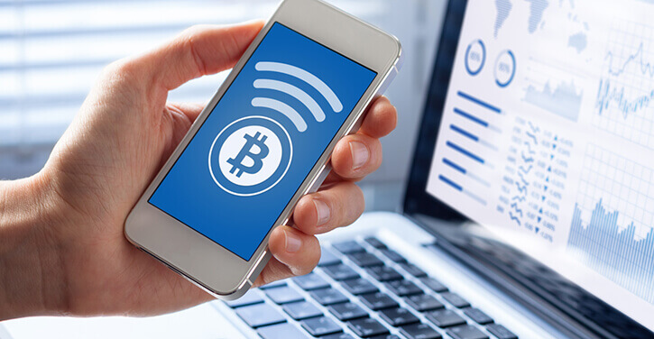 Envoi de Bitcoin par téléphone portable