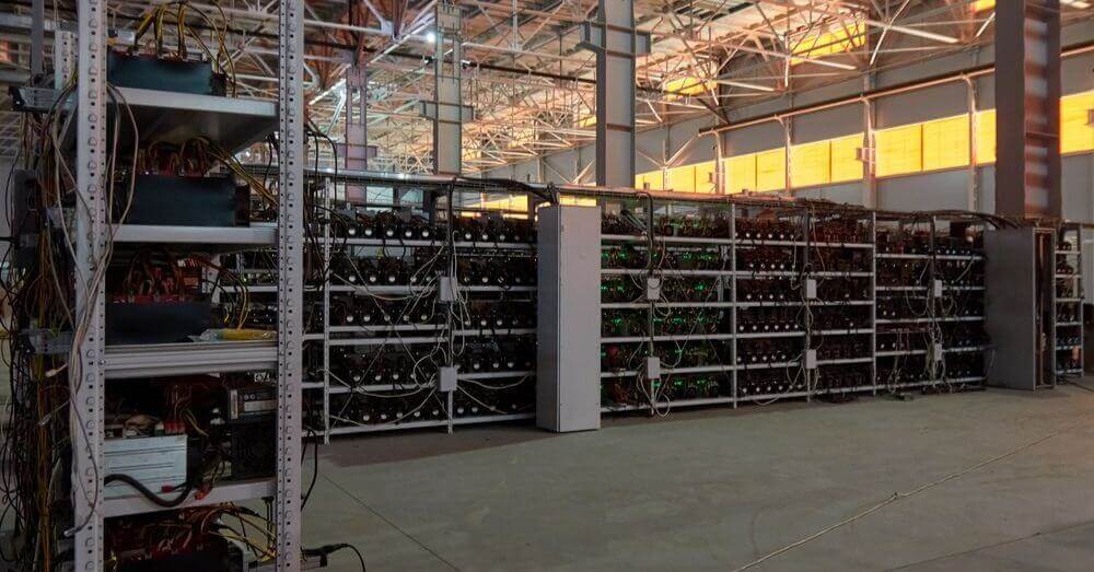 Une ferme de minage de Bitcoin