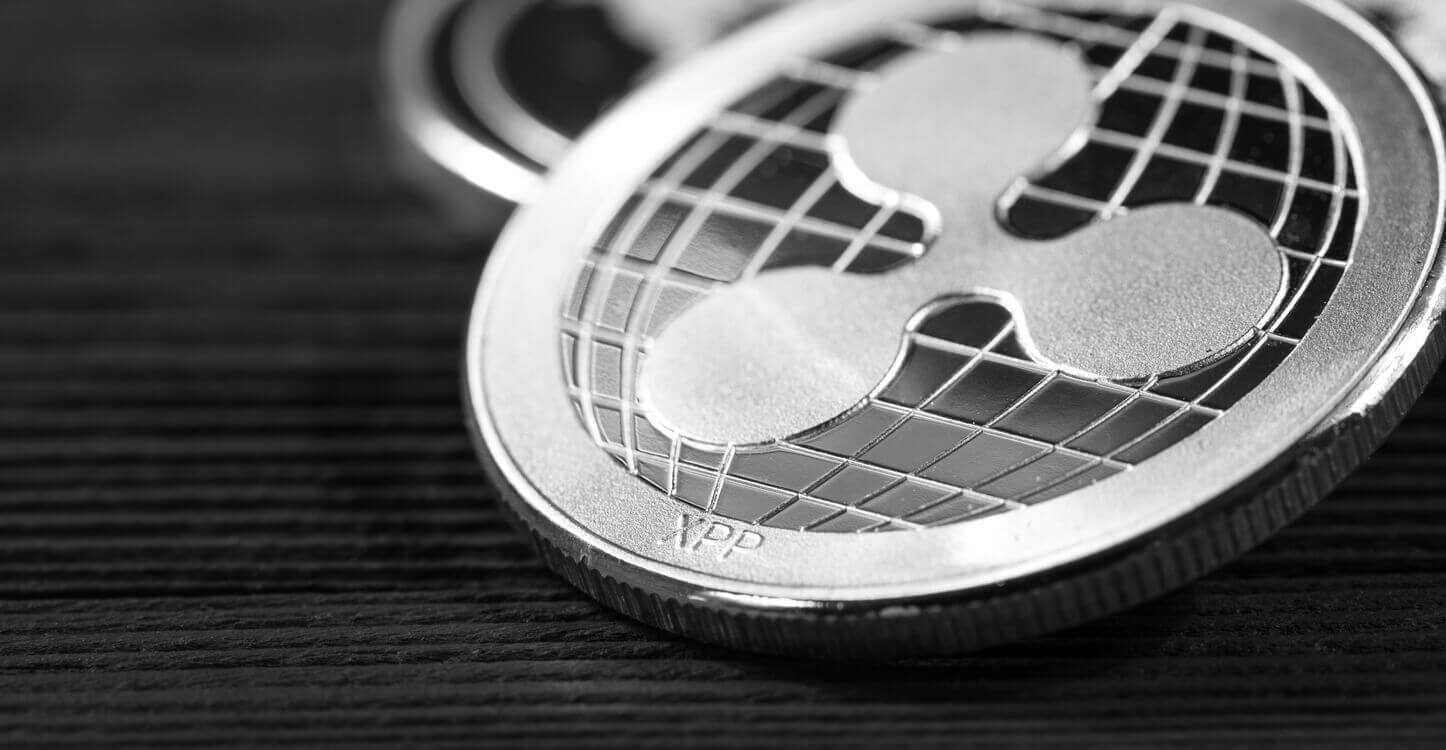 Une image du coin XRP en argent