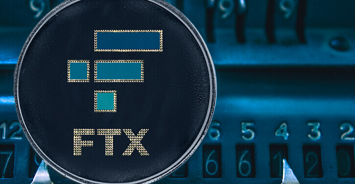 Image d'un token FTX sur un arithmomètre