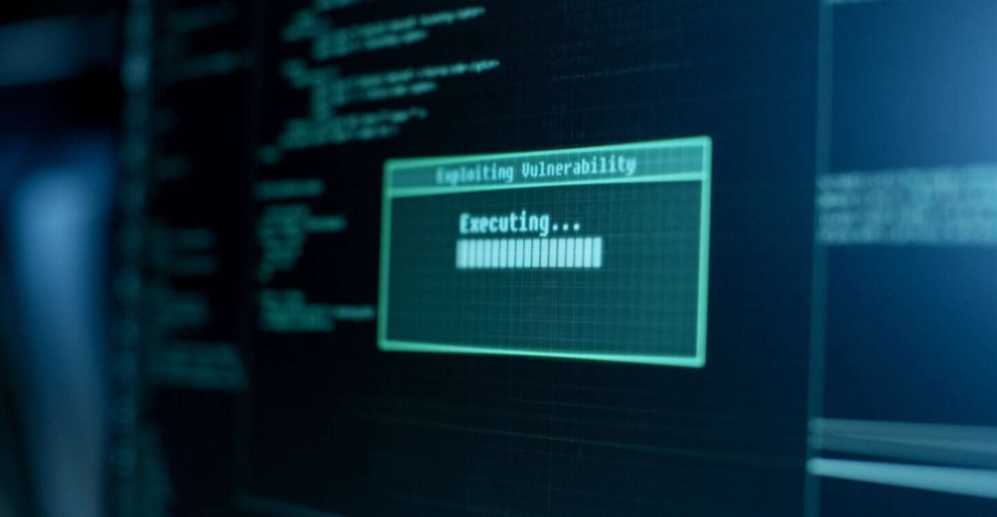 Une image d'un moniteur montrant l'exploitation d'une vulnérabilité